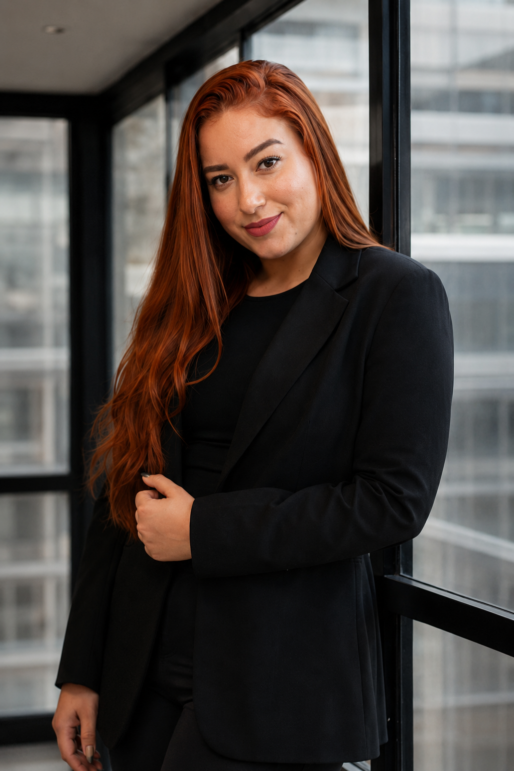 Advogada Samantha Lemes em ambiente corporativo
