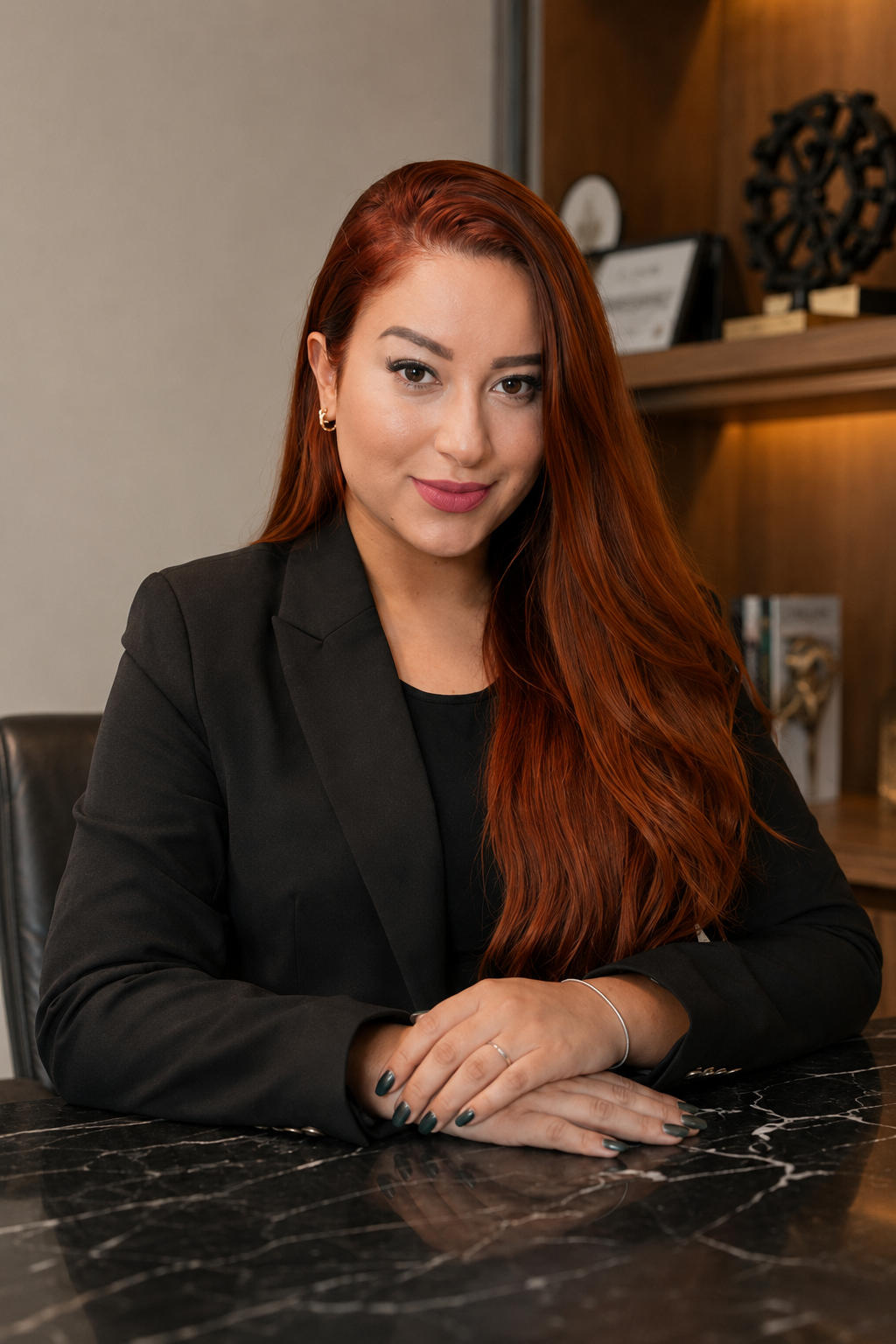 Retrato profissional da advogada Samantha Lemes